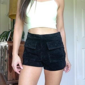 Suede black shorts from F21. Size XS